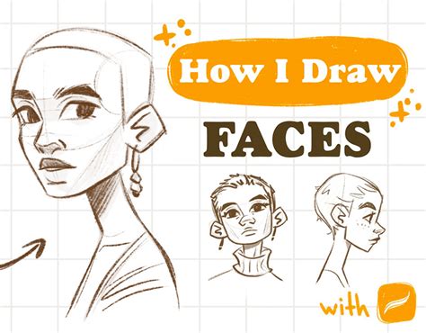 Drawing faces tutorial - in my YouTube channel | Behance