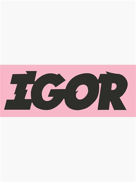 "IGOR - Tyler, The Creator" Sticker for Sale by finnrg45 | Redbubble