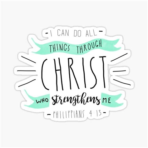 "Christian Quote" Sticker by WordsFromHeaven | Redbubble