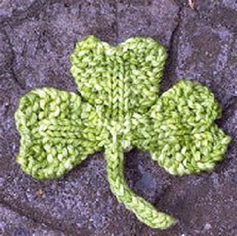 Free Shamrock Knitting Pattern - Knitting Bee