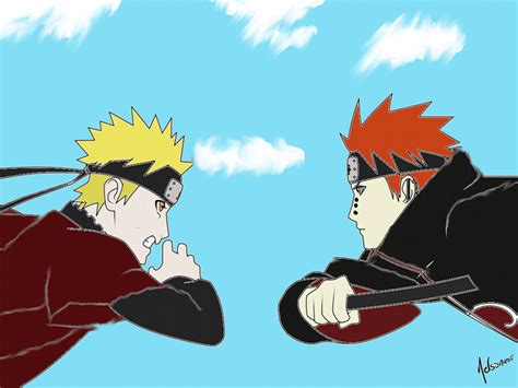 Naruto vs pain by isabella123456789 on DeviantArt