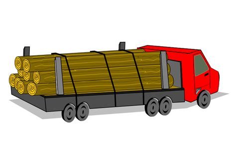 Free Clipart Logging Truck Pictures