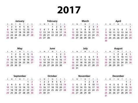 2017 Calendar Free Stock Photo - Public Domain Pictures