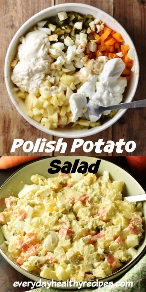 My Mum's Polish Potato Salad (Jarzynowa) | Polish potato salad recipe ...