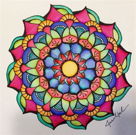 Mandalas Painting, Mandalas Drawing, Art Drawings For Kids, Colorful ...