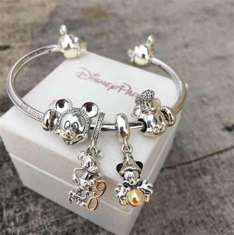 Disney Mickey's 90th Anniversary Pendant Charm with Disney charms and ...