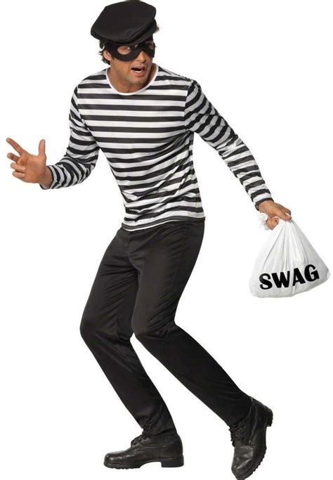 Bank Robber Fancy Dress Costume Mens (Cops/Robbers)