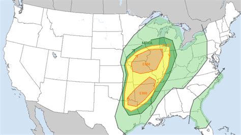 Severe Storms and Tornadoes Are Possible From Texas to Illinois - The New York Times