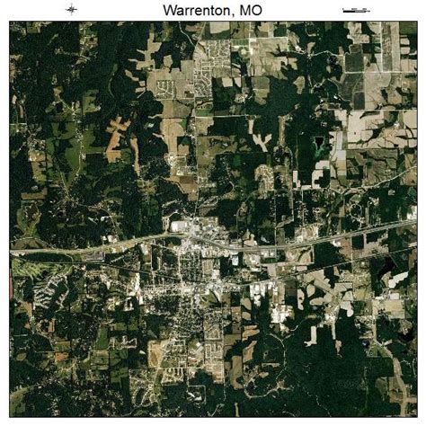 Aerial Photography Map of Warrenton, MO Missouri