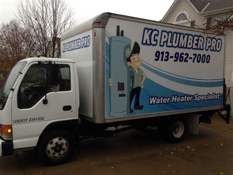 KC Water Heater box truck - Water Heaters Installed by Licensed Plumber