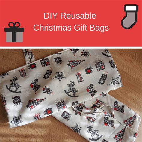 DIY Reusable Christmas Gift Bags |Keeping it Real