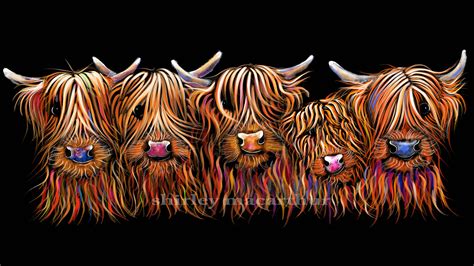 'THe HaiRY BuNCH oF CooS' - FRoM £15 HiGHLaND CoW PRiNTS, WaLL ART BY ...