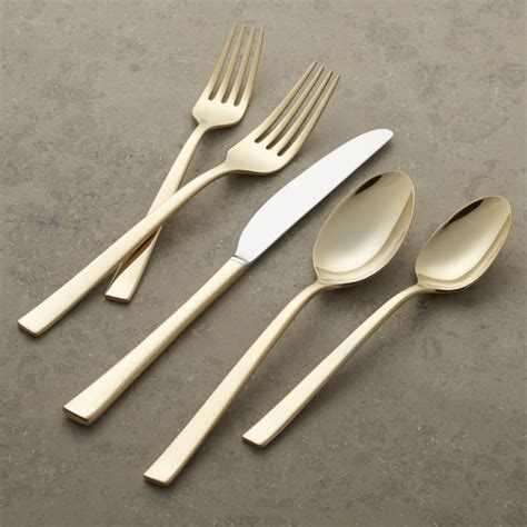 Flatware Sets: Silverware & Place Settings | Crate and Barrel | Silverware place setting ...