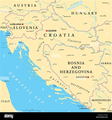 Bosnia On World Map - Map Of Rose Bowl