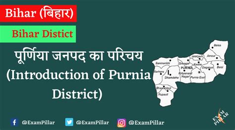 पूर्णिया जनपद का परिचय (Introduction of Purnia District) | The Exam Pillar