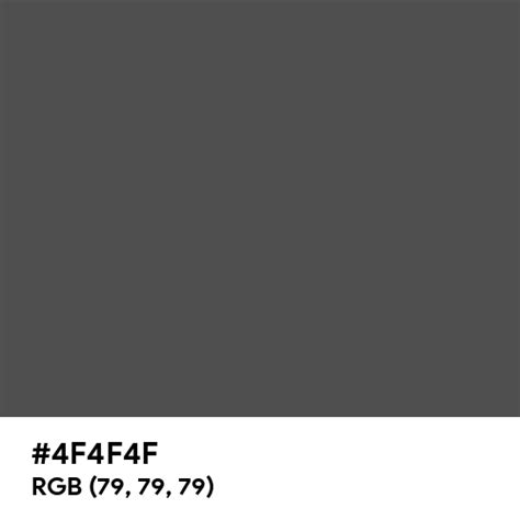 Heather Grey color hex code is #4F4F4F