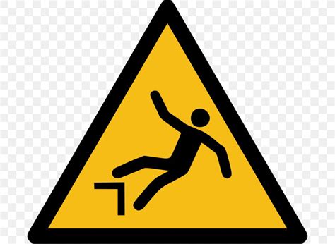 Falling Hazard Symbol Fall Protection Warning Sign, PNG, 686x600px, Falling, Area, Fall Arrest ...