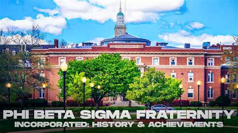 Phi Beta Sigma Fraternity, Incorporated History & Achievements