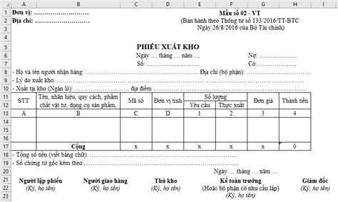 Mẫu phiếu xuất kho mới nhất 2019. Cách viết mẫu phiếu xuất kho