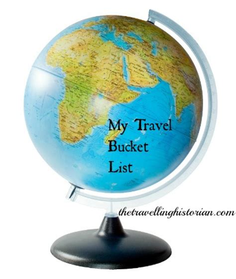 Travel Bucket List - The Travelling Historian