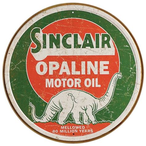 Sinclair Oil Tin Sign - 11-3/4" Dia - TP Tools & Equipment