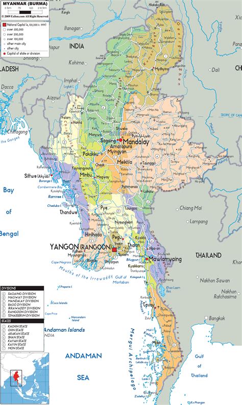 Myanmar Map