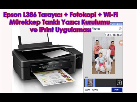 Epson l386 yazici scanner nasilkullaniliyor - etmasa