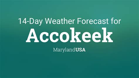 Accokeek, Maryland, USA 14 day weather forecast