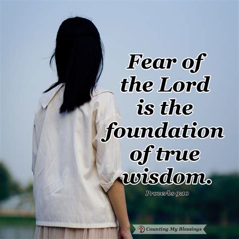 How Having the "Fear of the Lord" Will Bless You Every Day - Counting ...