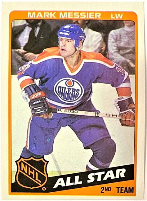 Mark Messier 1984-85 Topps Edmonton Oilers Hockey All Star Card – KBK Sports