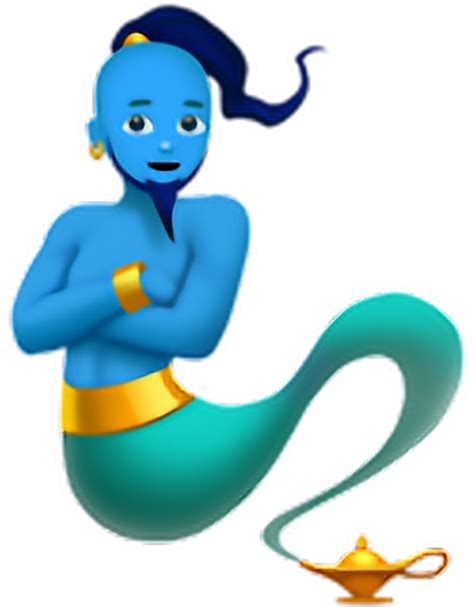 Man Genie - Man Genie Emoji Clipart - Full Size Clipart (#1266103) - PinClipart