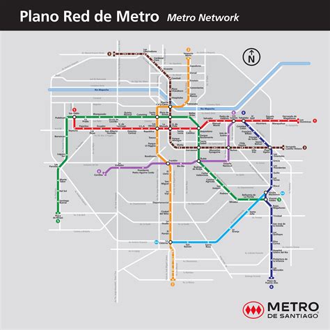 Mapa Metro de Santiago - Guía de Santiago