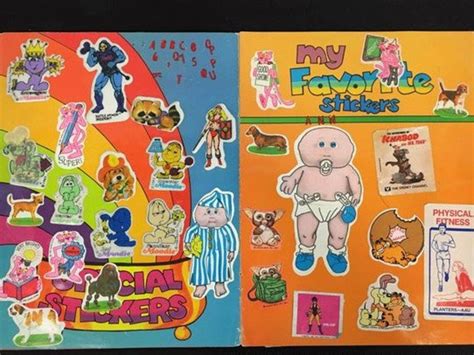 1980s Sticker Book With Various 1980s Stickers Vintage | Etsy