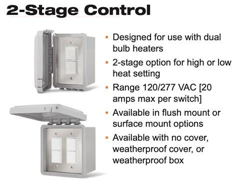 Two-Stage Control Switch for Dual Bulb electricSchwank Heaters ...