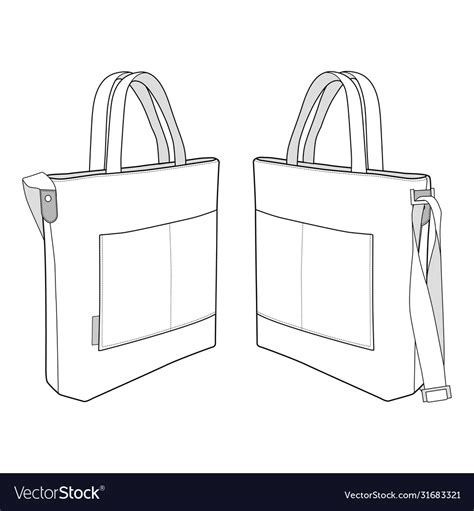 Tote Bag Template Vector