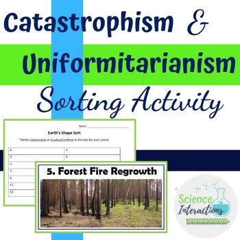 Catastrophism vs. Uniformitarianism Sorting Activity by Science Interactions