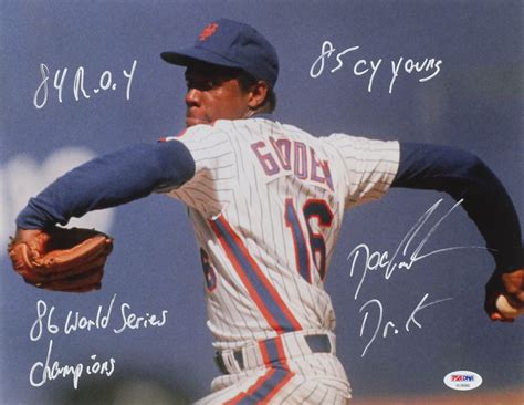 Dwight "Doc" Gooden Signed New York Mets 11x14 Photo with Multiple ...