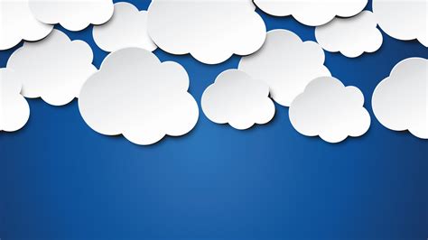 White paper clouds wall decor, clouds, minimalism, digital art HD wallpaper | Wallpaper Flare