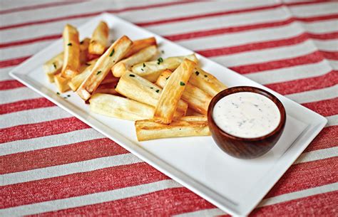 Yuca Baked Fries with Cilantro Dipping Sauce - Savor Culinary Services - Healthy Meals ...