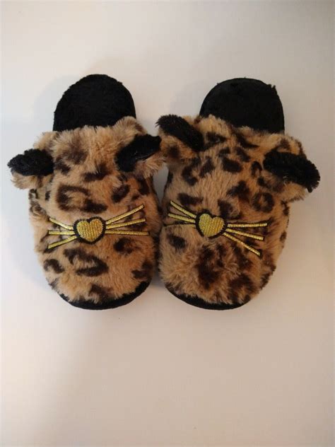 Dearfoam cheetah print slippers - Gem