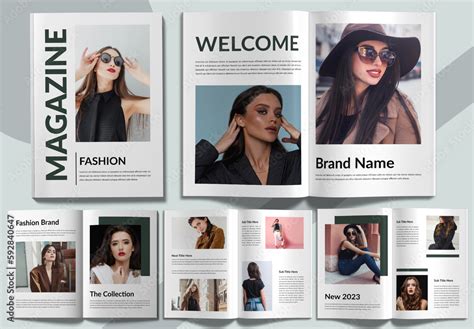 Fashion Magazine Design Template Stock Template | Adobe Stock