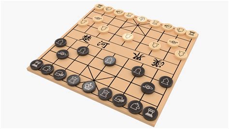 Chinese chess board xiangqi model - TurboSquid 1501663