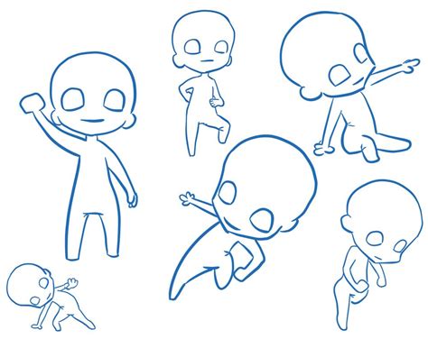 chibi action poses | Chibi drawings, Cartoon tutorial, Sketch poses