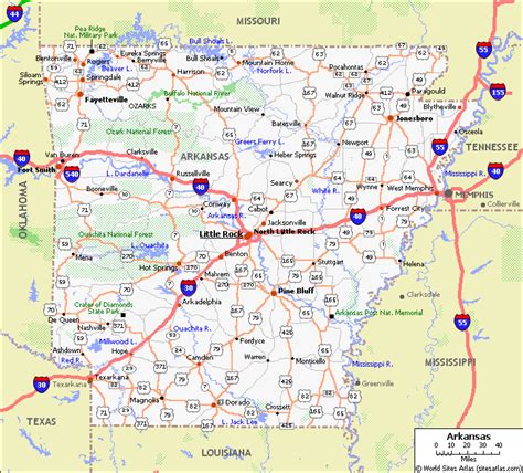 AR State Map Free | Map of arkansas, Arkansas travel, Map