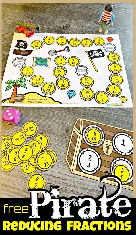 FREE No-Prep FREE Printable Fraction Games for Kids