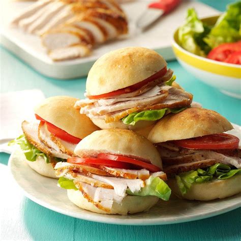 Seasoned Turkey Sandwiches Chicken Burgers, Salmon Burgers, Mini Burgers, Church Potluck Recipes ...