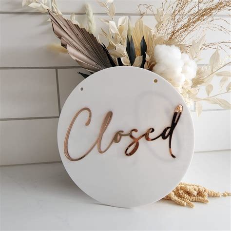 Open Closed Sign Double sided – Mica & Macc