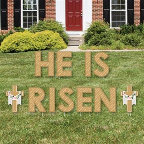 Big Dot of Happiness Religious Easter - Lawn Decor Christian Yard Signs ...