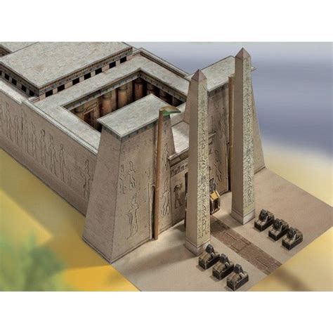 Model building kit Egyptian temple 1550 - 1070 BC. - CelticWebMerchant.com