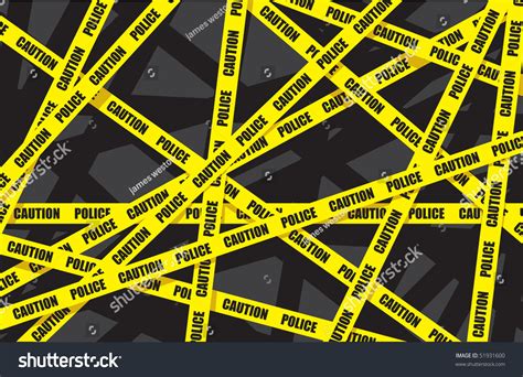 Police Tape Background Stock Vector Illustration 51931600 : Shutterstock